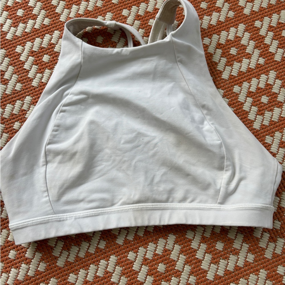 Lululemon white sports bra